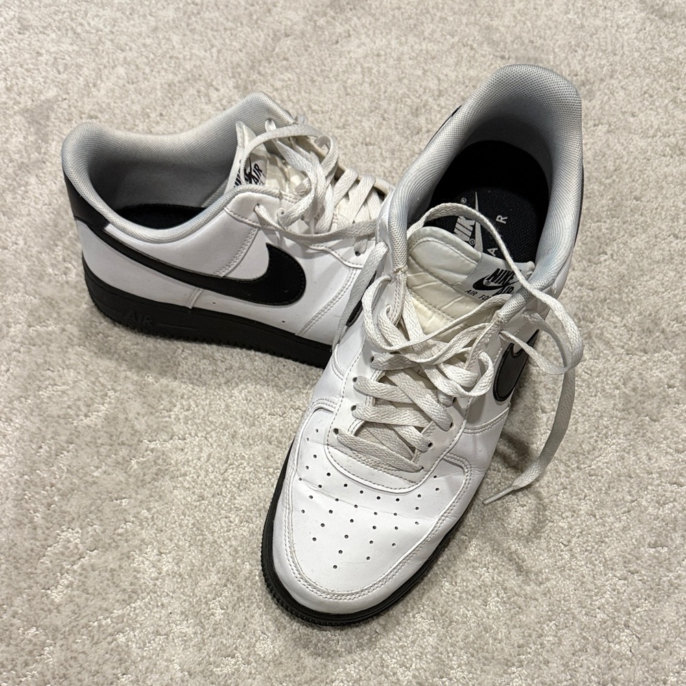 Air Force 1 , Nike Men's Black and White Sneakers